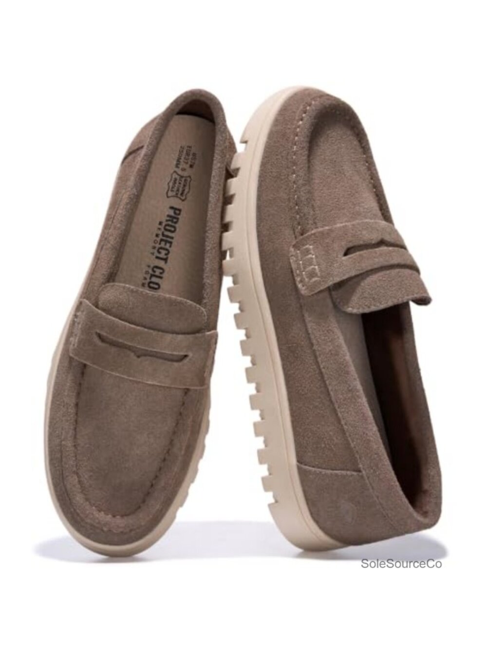 100% Genuine Leather Slip-On Loafers Mocc for Women Casual Comfort